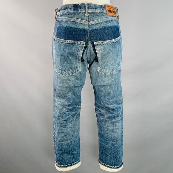JUNYA WATANABE SS16 Size XS Blue Multi Color Denim Patchwork Jeans - Picture 4 of 7